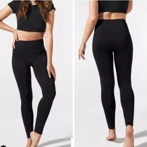 High-Waisted Black Leggings